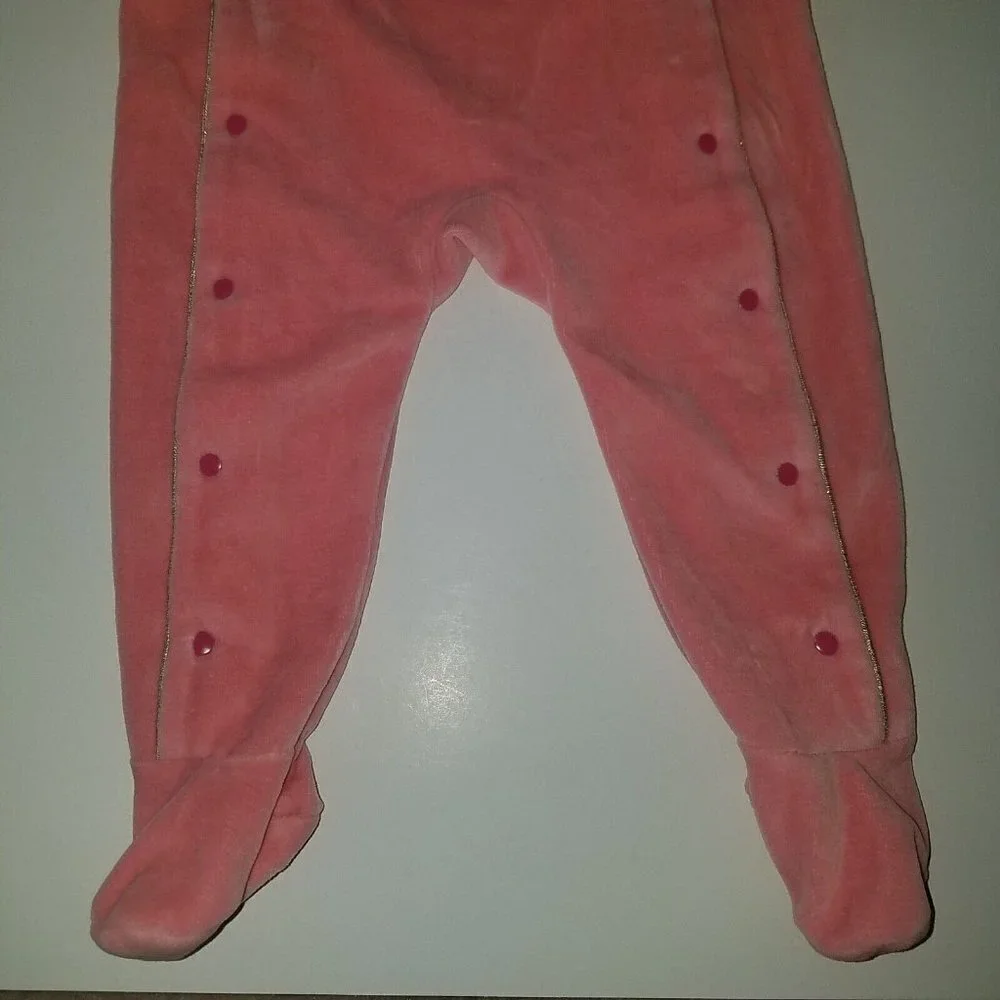 Tape A L'Oeil Pink Footie Sleeper Licorne Party Baby Girl 12 Months Unicorn